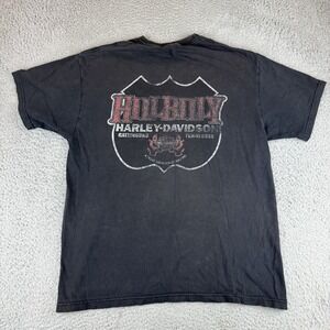 hillbilly Harley Davidson Faded T Shirt Men's Size Large Tennessee Y2k